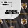 Grambling State University Blanket, 60"x80" Logo Pattern, Silky Touch Sherpa Back Super Soft Throw Blanket view 4
