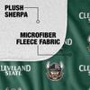 Cleveland State University Blanket, 60"x80" Logo Pattern Silky Touch Sherpa Back Super Soft Throw Blanket view 4