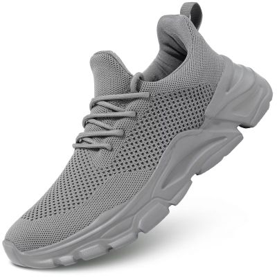 Wrezatro Men's Slip on Walking Shoes Ultra Light Breathable Running Tennis Shoes Casual Fashion Sneakers Mesh Workout Sports