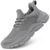 Wrezatro Men's Slip on Walking Shoes Ultra Light Breathable Running Tennis Shoes Casual Fashion Sneakers Mesh Workout Sports view 1