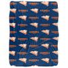 Carroll University Blanket, 60"x80" Logo Pattern, Silky Touch Sherpa Back Super Soft Throw Blanket view 2