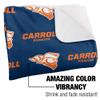Carroll University Blanket, 60"x80" Logo Pattern, Silky Touch Sherpa Back Super Soft Throw Blanket view 3