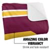 Central Michigan University Blanket, 60"x80" Primary Logo Stripes Silky Touch Sherpa Back Super Soft Throw Blanket view 3