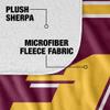 Central Michigan University Blanket, 60"x80" Primary Logo Stripes Silky Touch Sherpa Back Super Soft Throw Blanket view 4