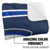 Creighton University Blanket, 60"x80" Primary Logo Stripes Silky Touch Sherpa Back Super Soft Throw Blanket view 3