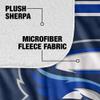 Creighton University Blanket, 60"x80" Primary Logo Stripes Silky Touch Sherpa Back Super Soft Throw Blanket view 4