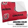 University of Nebraska at Omaha Blanket, 60"x80" Logo Pattern Silky Touch Sherpa Back Super Soft Throw Blanket view 3