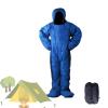 Adult Sleeping Bag Full Body Wearable Suit, Humanoid Sleeping Bag Hoodie Jumpsuit with Sleeves and Feet, Lightweight Waterproof Outdoor Sleeping Wear Jacket for Travel RV Trips Lounging view 1
