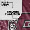 Bloomsburg University Blanket, 60"x80" Logo Dots, Silky Touch Sherpa Back Super Soft Throw Blanket view 4