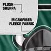 Cleveland State University Blanket, 60"x80" Primary Logo Stripes Silky Touch Sherpa Back Super Soft Throw Blanket view 4