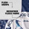 Northwood University Blanket, 60"x80" Logo Dots, Silky Touch Sherpa Back Super Soft Throw Blanket view 4