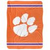 Clemson University Blanket, 60"x80" Primary Logo,Silky Touch Sherpa Back Super Soft Throw Blanket view 2