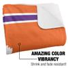 Clemson University Blanket, 60"x80" Primary Logo,Silky Touch Sherpa Back Super Soft Throw Blanket view 3