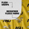Alabama State University Blanket, 60"x80" Logo Pattern Silky Touch Sherpa Back Super Soft Throw Blanket view 4