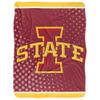 Iowa State University Blanket, 60"x80" Logo Dots Silky Touch Sherpa Back Super Soft Throw Blanket view 2