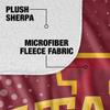 Iowa State University Blanket, 60"x80" Logo Dots Silky Touch Sherpa Back Super Soft Throw Blanket view 4