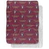 Bloomsburg University Blanket, 60"x80" Logo Pattern, Silky Touch Sherpa Back Super Soft Throw Blanket