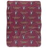 Bloomsburg University Blanket, 60"x80" Logo Pattern, Silky Touch Sherpa Back Super Soft Throw Blanket view 2