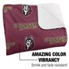 Bloomsburg University Blanket, 60"x80" Logo Pattern, Silky Touch Sherpa Back Super Soft Throw Blanket view 3