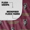 Bloomsburg University Blanket, 60"x80" Logo Pattern, Silky Touch Sherpa Back Super Soft Throw Blanket view 4