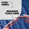Boise State University Blanket, 60"x80" Logo Dots, Silky Touch Sherpa Back Super Soft Throw Blanket view 4
