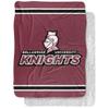 Bellarmine University Blanket, 60"x80" Primary Logo Stripes Silky Touch Sherpa Back Super Soft Throw Blanket view 1