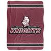 Bellarmine University Blanket, 60"x80" Primary Logo Stripes Silky Touch Sherpa Back Super Soft Throw Blanket view 2