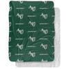 Adams State University Blanket, 60"x80" Logo Pattern Silky Touch Sherpa Back Super Soft Throw Blanket view 1