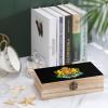 Coat Arms of Bulgaria Fashion Wood Treasure Box Dust-Proof Wooden Jewelry Keepsakes Box with Hinged Lid Front Clasp view 4