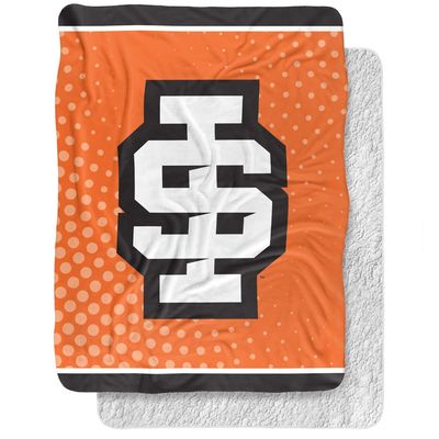 Idaho State University Blanket, 60"x80" Logo Dots, Silky Touch Sherpa Back Super Soft Throw Blanket