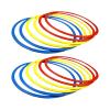 Agility Training Rings Portable Sturdy Home Gym for Soccer Trainer Athlete Kids Hockey, 30cm 12 Pieces