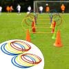Agility Training Rings Portable Sturdy Home Gym for Soccer Trainer Athlete Kids Hockey, 30cm 12 Pieces view 4