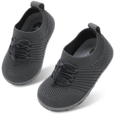Centipede Demon Baby Boys Girls Shoes Toddler First Walking Shoe Slip on Crib Shoes Breathable Sock Shoes Lightweight Soft Sneakers 4-4.5 Toddler Dark Grey