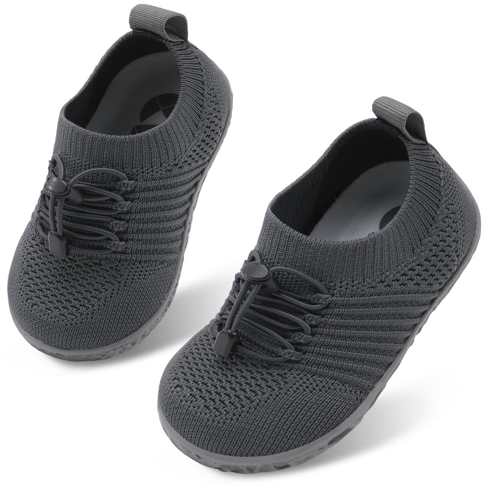 Centipede Demon Baby Boys Girls Shoes Toddler First Walking Shoe Slip on Crib Shoes Breathable Sock Shoes Lightweight Soft Sneakers 4-4.5 Toddler Dark Grey