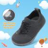 Centipede Demon Baby Boys Girls Shoes Toddler First Walking Shoe Slip on Crib Shoes Breathable Sock Shoes Lightweight Soft Sneakers 4-4.5 Toddler Dark Grey view 2