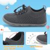 Centipede Demon Baby Boys Girls Shoes Toddler First Walking Shoe Slip on Crib Shoes Breathable Sock Shoes Lightweight Soft Sneakers 4-4.5 Toddler Dark Grey view 3