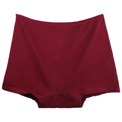 3Pcs Elderly Womens Underwear Cotton Boyshorts Boxer Shorts Comfort Loose Ladies Panties Sleepwear Bottoms Underpants (Color : Red, Size : XXL/XX-Large)