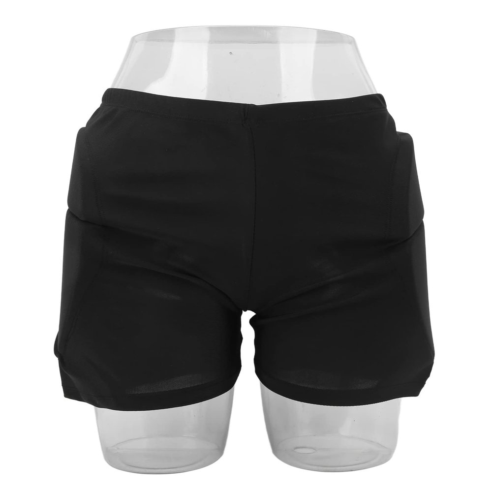 BusoTh Protective Shorts, Breathable Nylon Ski Hip Protector, Widely Applicable to The Skin, Comfortable for Skating (L)