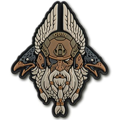 M-Tac Viking Invasion PVC 3D Morale Patch Military & Tactical Army (Odin Coyote)