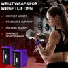 TECEUM Weightlifting Wrist Wraps with Thumb Loop Purple Queen of Lifts 12 inch Heavy-Duty Workout Wrist Support & Protection Ideal for Powerlifting, Strength Training, Bodybuilding view 2