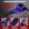 TECEUM Weightlifting Wrist Wraps with Thumb Loop Purple Queen of Lifts 12 inch Heavy-Duty Workout Wrist Support & Protection Ideal for Powerlifting, Strength Training, Bodybuilding view 3