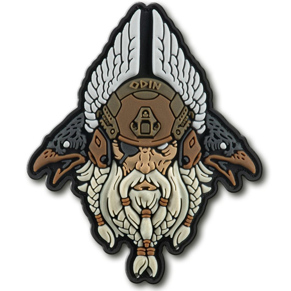 M-Tac Viking Invasion PVC 3D Morale Patch Military & Tactical Army (White/Coyote)