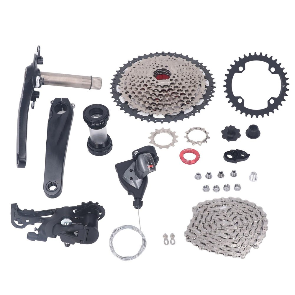 AYNEFY Flywheel Aluminum Alloy for Mountain Bike Speed Derailleur Kit 10 Speedfor Mountain Bike (36T Chainring), AYNEFYfsgncr3d2y-13
