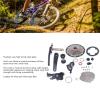 AYNEFY Flywheel Aluminum Alloy for Mountain Bike Speed Derailleur Kit 10 Speedfor Mountain Bike (36T Chainring), AYNEFYfsgncr3d2y-13 view 2
