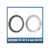 AC3544 AC3344 Bike Headset Bearings 2Pcs 35 * 44 * 5.5 33 * 44 * 6 MM 36/45 Degree Chrome Steel Tapered Upper Lower ACB is44 Bearing Set view 2