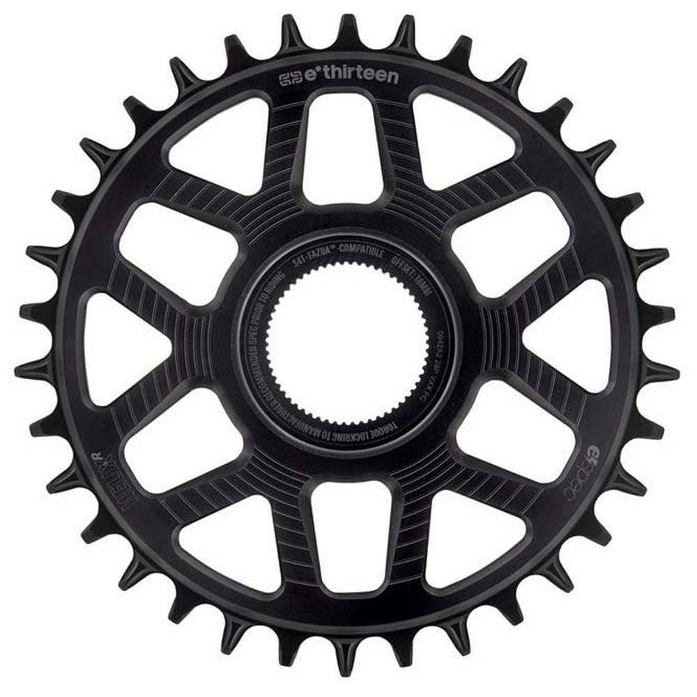 e*thirteen Helix R e*spec eMTB Chainring Compatible with Fazua Ride 60, 18mm Offset (32T, Black)