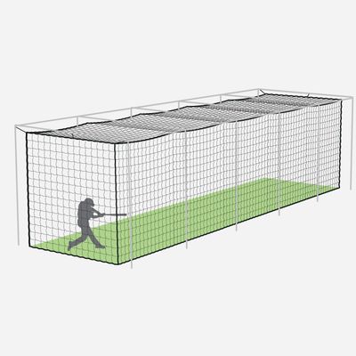 FORTRESS Baseball Batting Cage Nets | Professional Fully Enclosed #36/#42/#62 Grade Heavy Duty HDPP Netting | Two Piece Baseball & Softball Cage Netting (#36, 40 x 12 x 12)