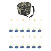 RiToEasySports 6 Set Ice Fishing Tip Ups with Storage Bag - Tip Up Flag Indicators for Winter Fishing view 1