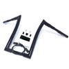 HongK 1.5" 32mm 16" Rise Pre-wired Handlebar Compatible with 08-13 Road King FLHR (Spike Corner) Black Pre Drilled Crash Bar view 1