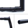 HongK 1.5" 32mm 16" Rise Pre-wired Handlebar Compatible with 08-13 Road King FLHR (Spike Corner) Black Pre Drilled Crash Bar view 2